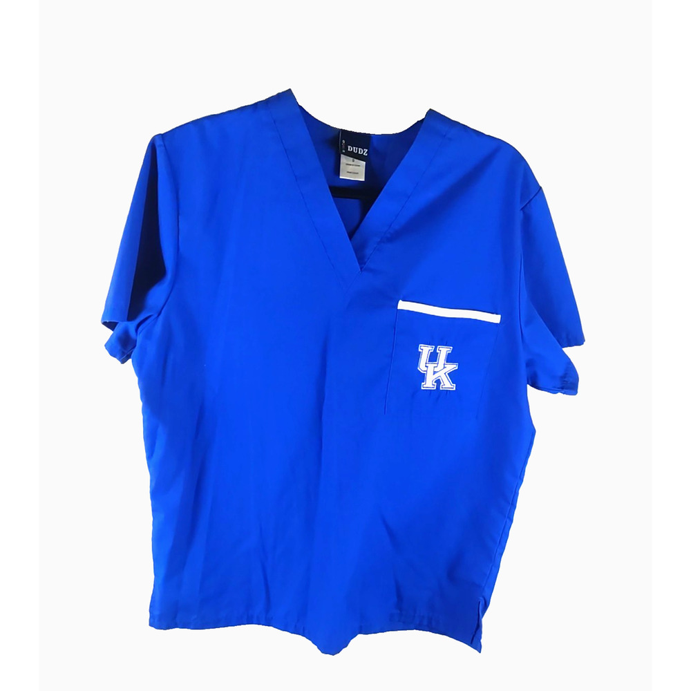 Dudz Women's Scrub Top UK Kentucky State University Size Small